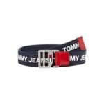 Men's belt - Double roller buckle TOMMY JEANS 3.5 AM0AM06374 C87. High quality.