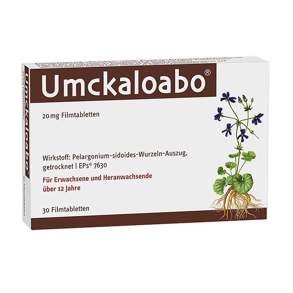 umckaloabo 20mg 30 При повреждении соединительной и слизистой оболочки носа