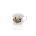 Larger volume, quality porcelain and pleasant decor of meadow flowers predetermine this mug to become your favorite piece!