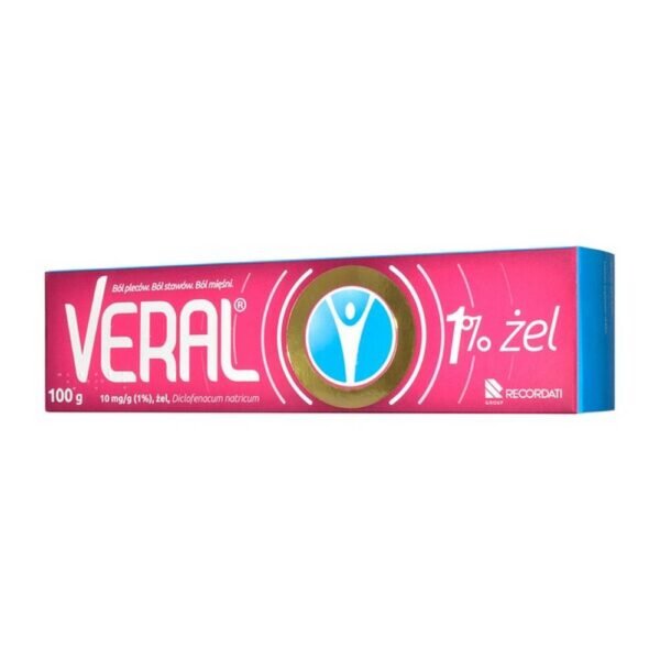 Veral is a medicinal product used to relieve pain, inflammation and swelling caused by, among other things, injuries. The product also has a cooling effect.