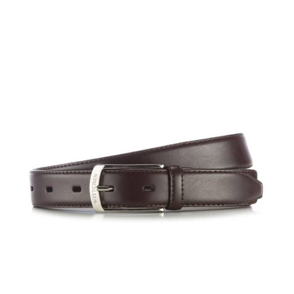 The belt of men's WITTCHEN 70-8-058 is black. High quality materials.
