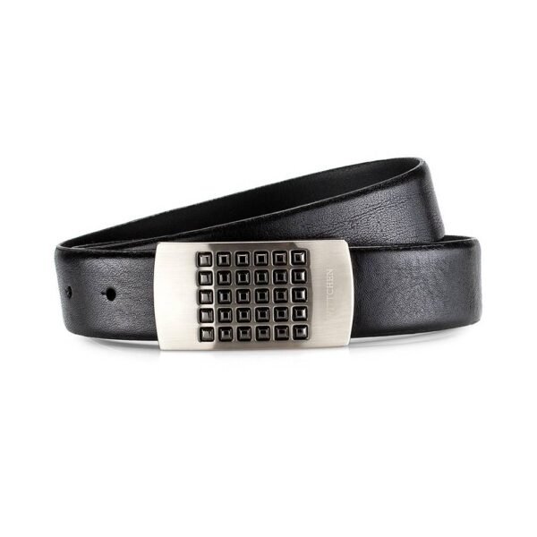 The belt of men WITTCHEN 70-8-151 is dark brown. High quality materials.