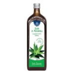 Aloe juice - a dietary supplement containing aloe juice obtained from the pulp of aloe leaves. The product is intended for adults.