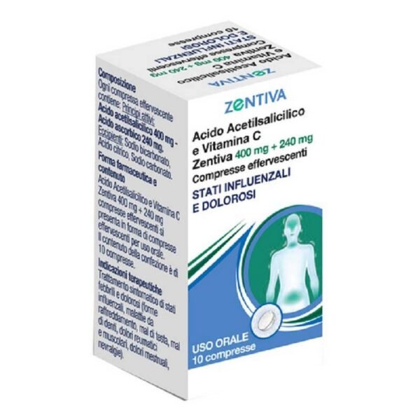 Acetylsalicylic Acid and Vitamin C Zentiva is a drug indicated for the symptomatic therapy of feverish and painful states.