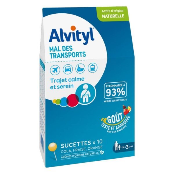 Alvityl Mal des Transports 10 Lollipops in our organic pharmacy, Comment on advice for use and dosage with our partner Avis checked after your purchase.