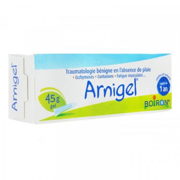 ARNIGEL BOIRON 120 G is an anti-inflammatory gel recommended in trauma in the absence of wounds (bruises, contusions, muscle fatigue ...) from one year.