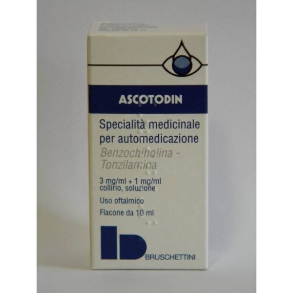 Ascotodin Collirio prevents professional and occasional irritation and photophthalmic lesions.
