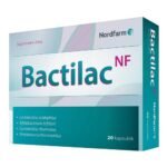 Bactilac NF - a dietary supplement containing 4 strains of bacteria present in the intestinal bacterial flora. Adult product.