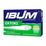 Ibum Zatoki is a reliever medication to relieve the symptoms of colds and flu such as: headache, pain and obstruction of the paranasal sinuses, runny nose, fever, sore throat, muscle aches. Always use this medicine as described in package leaflet or as directed by your doctor or pharmacist.