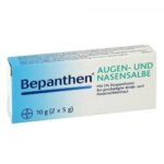 Bepanthen eye and nasal ointment is used to support healing in the case of superficial, slight skin damage to the cornea, conjunctiva or nasal mucosa. Unless otherwise prescribed, Bepanthen is applied daily as a strand of ointment (approx. 1 cm) to the affected mucous membranes.