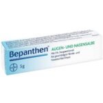 Bepanthen eye and nasal ointment is used to support healing in the case of superficial, light skin damage to the cornea, conjunctiva or