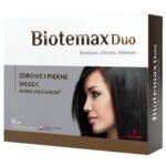 Biotemax Duo - a dietary supplement containing ingredients that positively affect healthy and beautiful hair, skin and nails. Product intended for adults. Biotin helps maintain the health of hair, nails, skin and mucous membranes.