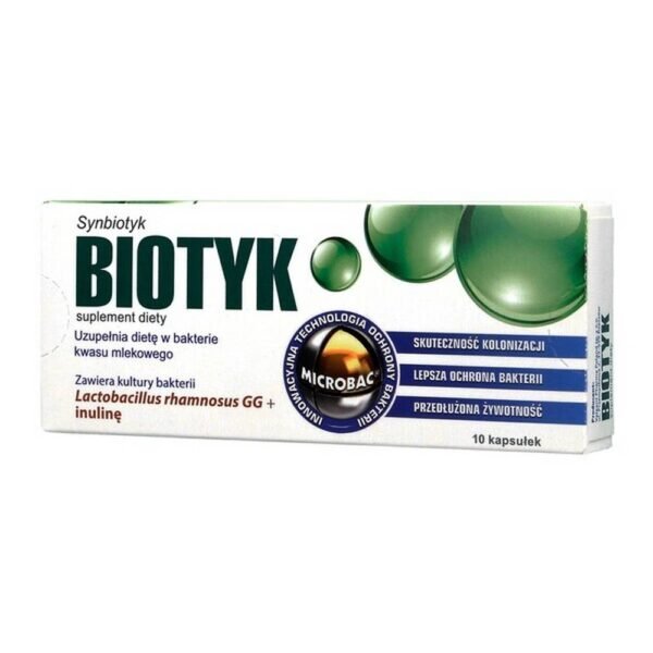 Biotic - dietary supplement. Synbiotic.