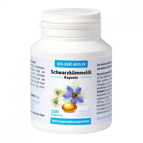 Dietary supplement made from Egyptian, cold-pressed black cumin oil