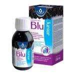 Blu Junior - a dietary supplement containing double standardized elderberry extract, elderberry juice, chokeberry juice, citrus bioflavonoids, linden flower extract, vitamin C, zinc. The preparation is intended for adults and children over 12 years of age