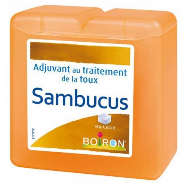 This medicine contains a plant extract and a homeopathic remedy. It is used in cases of dry cough and laryngitis.