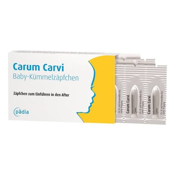 Carum Carvi baby caraway suppositories (pack size: 10) are a homeopathic medicine with extracts from natural caraway seeds