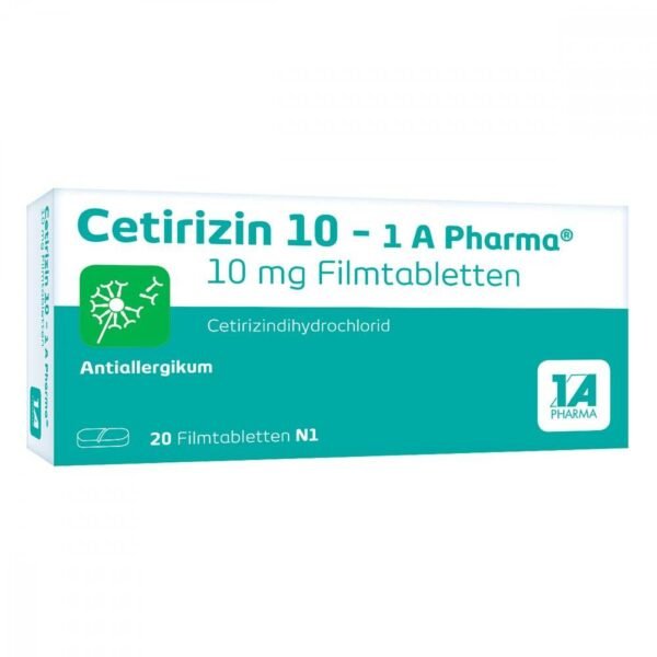 For the relief of nasal and eye symptoms in seasonal and year-round allergic rhinitis, as well as for the relief of chronic hives