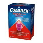 Effective relief from flu and cold symptoms such as mild to moderate pain, fever, stuffy nose. In addition, it helps with a moist, productive cough. In practical bags for preparing a hot drink with a citrus-menthol scent.