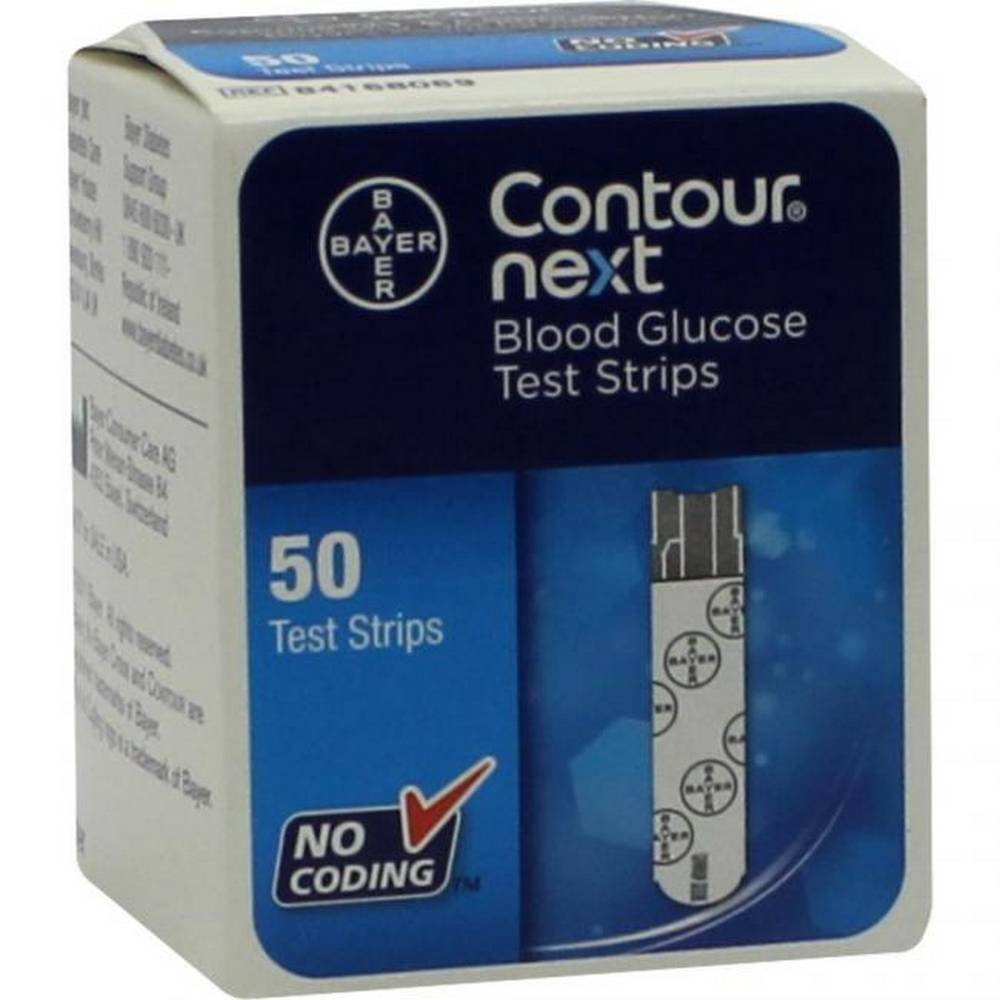 contour next sensors test strips 50 For measuring blood sugar with capillary whole blood