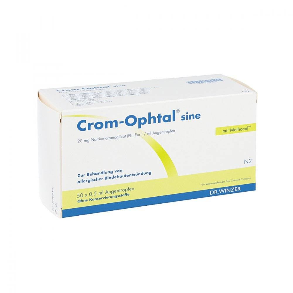 crom ophtal sine eye drops 50x05 ml Antiallergic