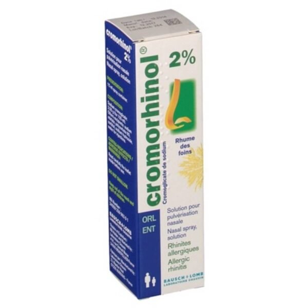 CROMORHINOL 2 PERCENT NASAL SPRAY 15ML: The drug Cromorhinol 2% is indicated in the treatment of seasonal or non-seasonal allergic rhinitis.