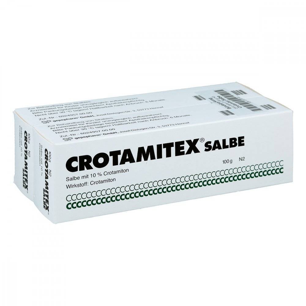 crotamitex 2x100 g The preparation is an antiscabiosum
