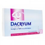 Dacryum eye drops single doses is an antiseptic and slightly astringent ophthalmic washing solution. It is used in case of irritation of the eye.