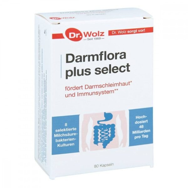 Darmflora plus select Dr.Wolz is a preparation specially developed to restore a healthy intestinal flora.