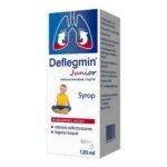 Deflegmin Junior in the form of a syrup is a drug that reduces the secretion of the upper respiratory tract. It increases the secretion of mucus in the respiratory tract and improves its transport.
