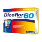 Dicoflor 60 is a dietary supplement in the form of capsules containing lyophilized, live cultures of Lactobacillus rhamnosus GG bacteria.