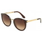 Dolce and Gabbana DG 4268 502/13 HAVANA brown gradient sunglasses. High quality materials.