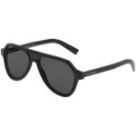 Dolce-Gabbana DG 4355 501/87 BLACK grey sunglasses. High quality materials.