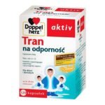 Doppelherz aktiv Tran for immunity - a dietary supplement intended for children from 6 years of age and adults. Vitamins A and D help strengthen the immune system. Vitamin D supports the absorption of calcium, additionally supports the natural immunity of the body and supports the immune system response. Vitamin A helps to maintain proper condition of the skin and epithelium.