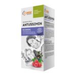 Antussimin, a dietary supplement in the form of a syrup containing ingredients to alleviate cough.without preservatives  no artificial flavors no artificial colors