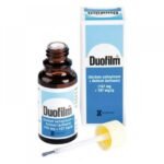 Duofilm is a skin solution for use on warts. It is used to treat warts in adults, adolescents and children over two years of age. Duofilm leads to controlled disruption of keratin (layers of stiff rough skin on the surface of the wart). Therefore, the product should only be used on warts.