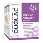 Duolac Vitality - a dietary supplement containing 2.5 billion lactic acid bacteria from 6 selected strains, a prebiotic - fructooligosaccharides and vitamin C. The product is intended for children and adults.