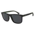 EMPORIO ARMANI EA 4129 504287. Classic black in matte performance with green inserts will suit every man who appreciates stylish design.