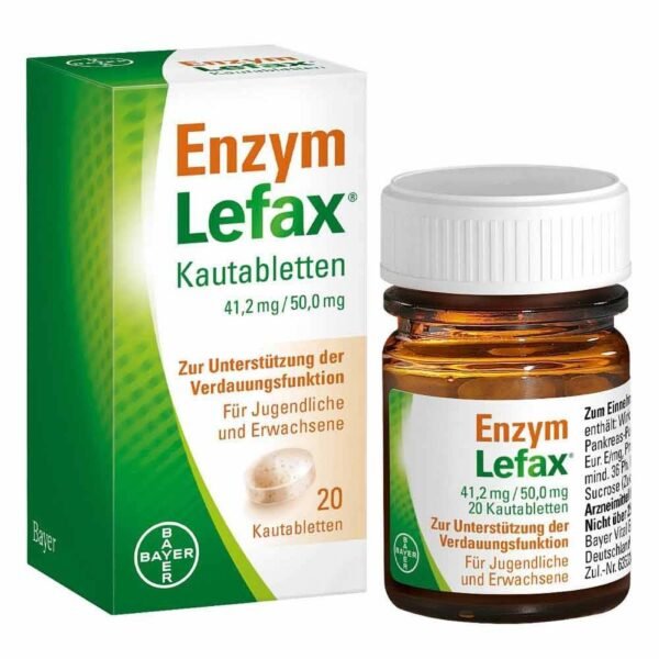 Combination of natural enzymes and simethicone