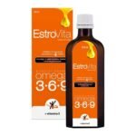 EstroVita - a dietary supplement containing a high content of omega-3 acid. The preparation is intended for adults. Omega-3 supports the maintenance of the proper level of cholesterol in the blood.