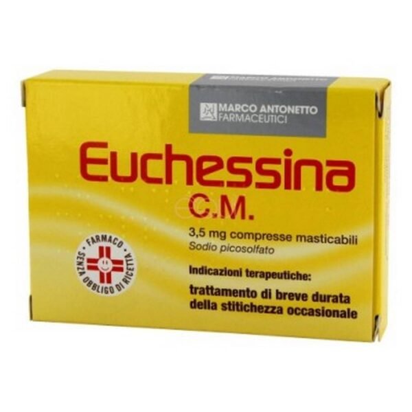 Euchessina C.M. Chewable Tablets is used in the occasional treatment of occasional constipation.