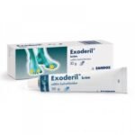 Exoderil cream is an antifungal, anti-inflammatory cream for skin administration.