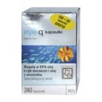 Eye q - a dietary supplement intended for children over 3 years of age and adults. DHA, EPA and GLA acids support the body in supplementing dietary fatty acids