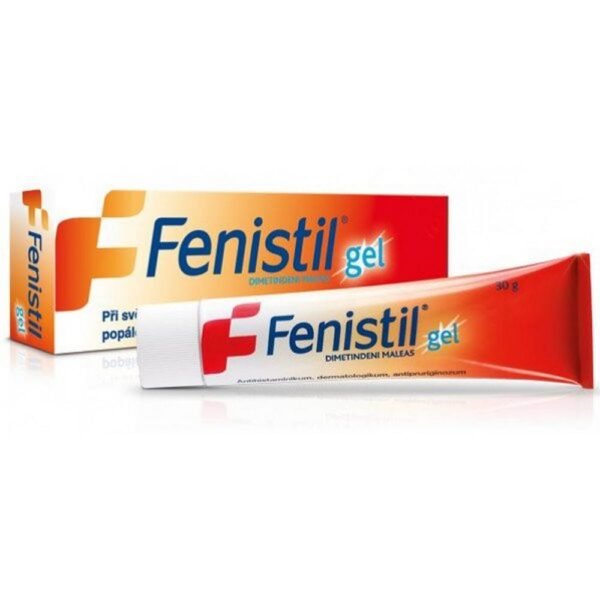 Fenistil gel is used to relieve itching in itchy skin diseases, hives, insect bites or bites, sun damage to the skin and mild superficial burns. Fenistil also has a local anesthetic effect.