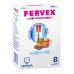 Fervex Junior is a medicine in the form of granules for oral solution for children from 6 years of age. It has an analgesic and antipyretic effect, clears the nasal passages, inhibits the sneezing reflex and watery eyes, replenishes vitamin C deficiency.