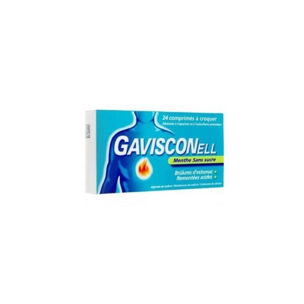 Gavisconnell mint-flavored sugar-free tablets provide rapid relief from the pain and discomfort caused by heartburn or heartburn and acid reflux or discharge