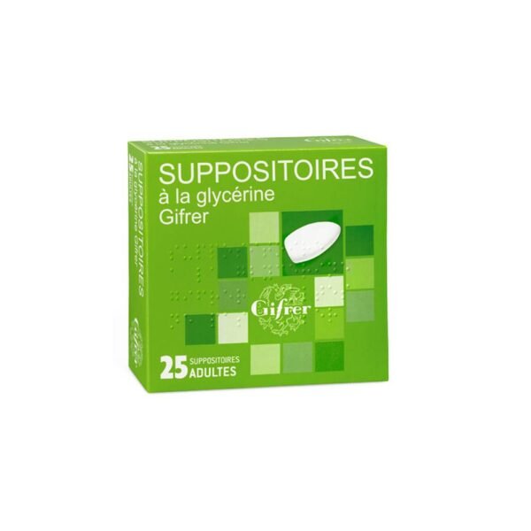 GLYCERINE GIFRER 25 SUPPOSITORIES ADULT on sale in our online pharmacy, is indicated for the preparation for endoscopic examinations of the rectum.