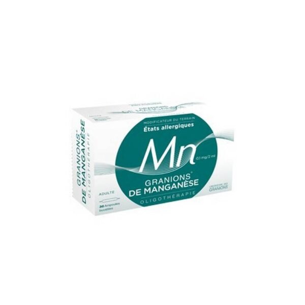 Manganese granions are used in adults to rebalance the oligos elements in the human body, they are used in particular during allergic conditions