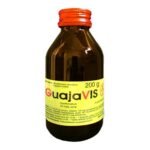GuajaVis is an expectorant in the form of a syrup. The drug contains guaifenesin to help expectorate secretions from the respiratory tract.