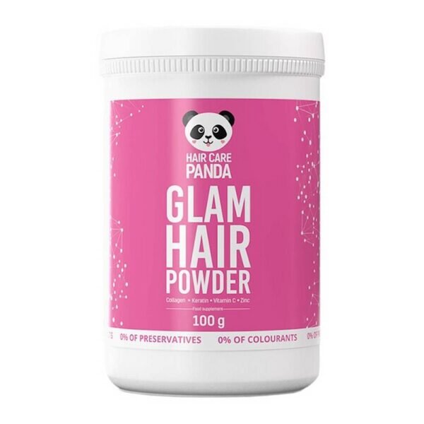 Glam Hair Powder - пищевая добавка, содержащая ингредиенты, улучшающие внешний вид и восстановление волос. Продукт предназначен для взрослых, цинк способствует здоровью волос, кожи и ногтей.